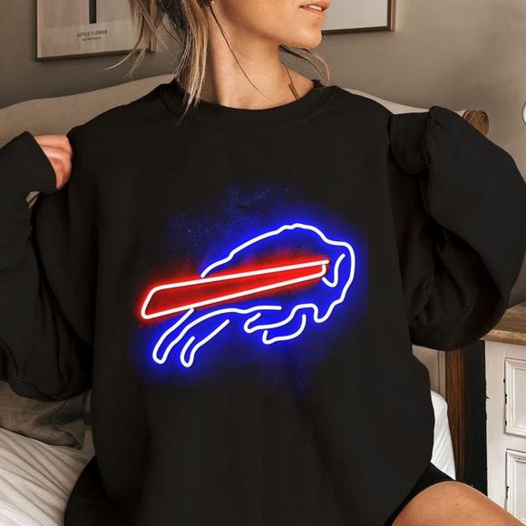 Buffalo Bills Bar Led Neon Sign Light Sports Bar Wall Sign Sweatshirts - Picture 1 of 4